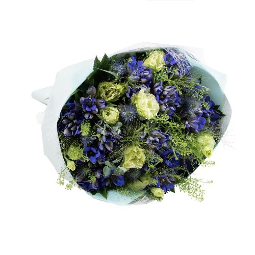 DC-032 爽やかなリンドウのブーケ | 2023年JFNカレンダー企画 | 花家族