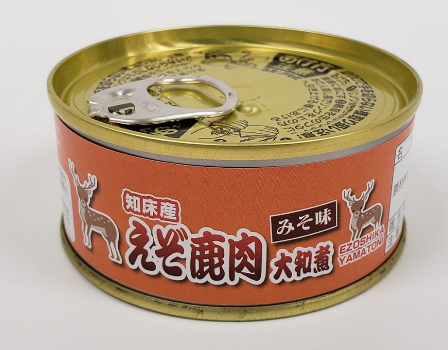 鹿沼　コマ缶 えぞ鹿の大和煮（みそ味） 缶詰 | その他商品（常温） | 羅臼海鮮工房