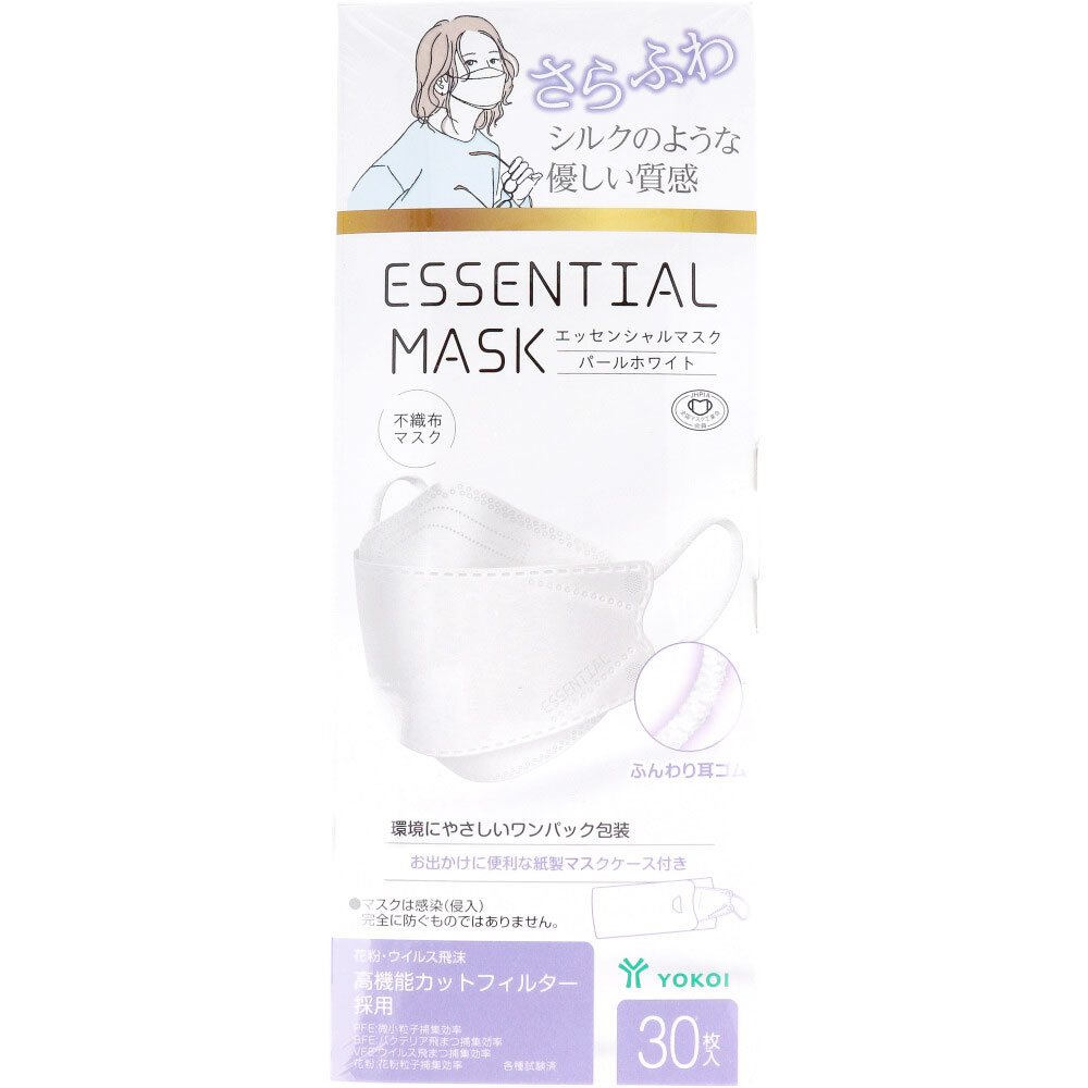 ����դ� ESSENTIAL MASK �Կ��ۥޥ��� �ѡ���ۥ磻�� FD30-WH �����ޥ����������դ� 30����