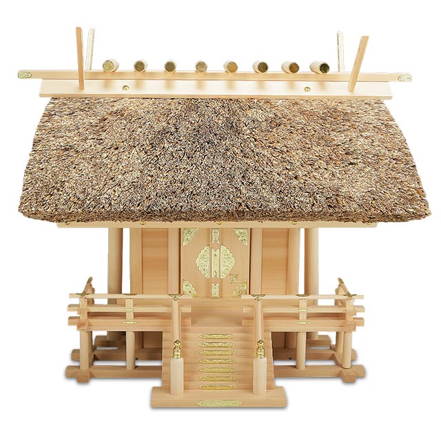 ★ 伊勢神宮の御社殿と同じ様式の茅葺神棚★ 伊勢神宮の御社殿と同じ様式の茅葺神棚 伊勢神宮拝受 お