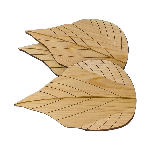 柏葉銘々皿(3枚組)