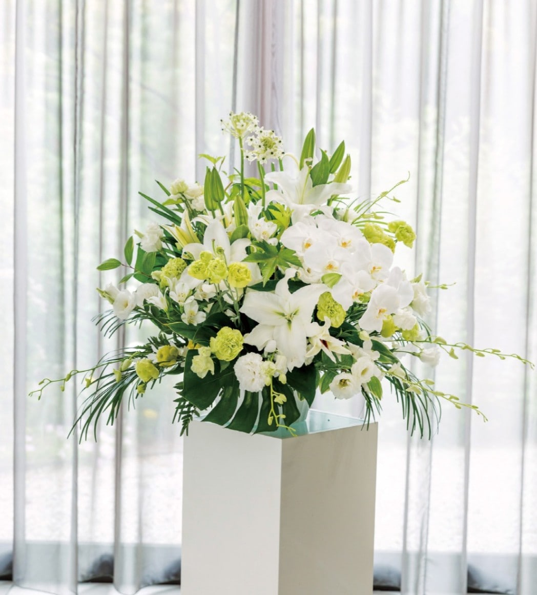生花アレンジメント] ピュア | 御供 | jiku-hana