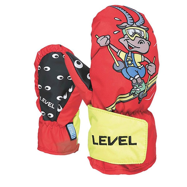 スクルージ・マクダック & マネー　スノーグローブ　ディズニー LEVEL レベル キッズ スキー グローブ ANIMAL YN4174JM PK Brown