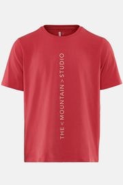 ��SALE 50%��THE MOUNTAIN STUDIO ���åȥ��� T-3 TA-1056 VERTICAL LOGO SHIRT CRANBERRY/45