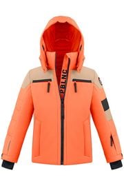 ��SALE 30%��POIVRE BRANC ���������㥱�å� �����륺 Ski Jacket 420199 W23-0900-JRBY 5268/multico mandarin orange 8-10������