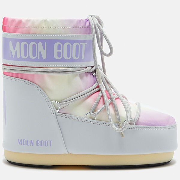 MOONBOOTS レディース スノーブーツ ICON LOW TIE DYE 14094200 002 GLACIER GREY ...