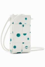 【SALE 50%】DESIGUAL デシグアル スマホショルダー ポーチ レディース 24SAYP08 MONE_NEW SPLATTER BRUNA 1000/WHITE