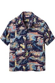 SUN SURF ���󥵡��� �����ϥ���� SS39226 THE SONG OF HAWAII 128 NAVY