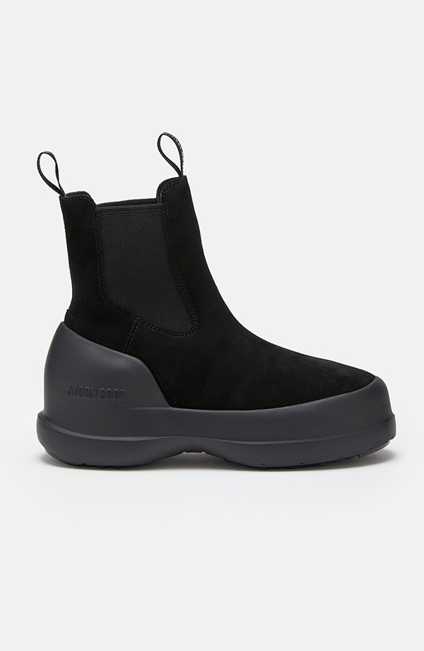 MOONBOOTS メンズ スノーブーツ MOON BOOT 2480050 LUNA CHELSEA N001 Black | Brand ...