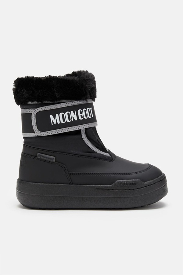 MOONBOOTS ジュニア スノーブーツ 3440030 JUNIOR PARK STRAP N001 Black | Brand list ...