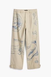 【SALE 50%】DESIGUAL デシグアル メンズ パンツ 25SMPW05 PANT_FRANCESC 1001 CRUDO
