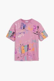 【SALE 30%】DESIGUAL デシグアル メンズ カットソー 25SMTK34 TS_MARK 3025 ROSA PALIDO