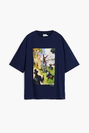 【SALE 30%】DESIGUAL デシグアル メンズ カットソー 25SMTK04 TS_MANITOBA 5000 NAVY