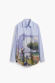 【SALE 50%】DESIGUAL デシグアル メンズ シャツ 25SMCW05 CAM_ARTWORK 5057 AZUL GRISACEO