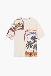 DESIGUAL デシグアル メンズ カットソー 25SMTK18 TS_GUSTAVO 1001 CRUDO