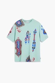 【SALE 50%】DESIGUAL デシグアル メンズ カットソー 25SMTK30 TS_MADAGASCAR 4013 LIMA
