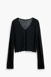 【SALE 30%】DESIGUAL デシグアル レディース セーター 25SWJF23 JERS_FLAM 2000 NEGRO