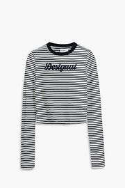 【SALE 40%】DESIGUAL デシグアル カットソー レディース 25SWTK85 TS_WISCONSIN 2000 NEGRO