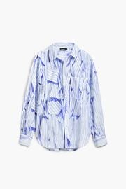 【SALE 50%】DESIGUAL デシグアル シャツ レディース 25SWCW42 CAM_HERACLES 1000 BLANCO