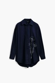 【SALE 40%】DESIGUAL デシグアル シャツ レディース 25SWCW08 CAM_POSEIDON 5000 NAVY