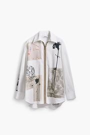 DESIGUAL デシグアル カットソー レディース 25SWCW23 SHIRT_RECORTES_LACROIX  1000 BLANCO