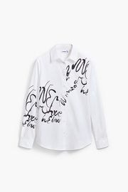 【SALE 40%】DESIGUAL デシグアル シャツ レディース 25SWCW05 CAM_POSEIDON 1000 BLANCO