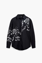 【SALE 50%】DESIGUAL デシグアル シャツ レディース 25SWCW05 CAM_POSEIDON 2000 NEGRO
