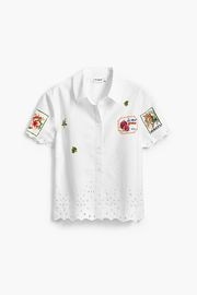【SALE 30%】DESIGUAL デシグアル シャツ レディース 25SWCW17 CAM_AFRODITA 1000 BLANCO