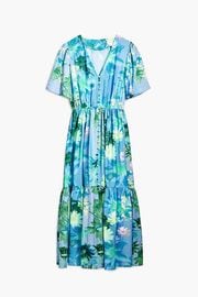 【SALE 30%】DESIGUAL デシグアル ワンピース レディース 25SWVW18 VEST_NANCY 4001 VERDE AGUA