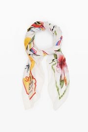 【SALE 50%】DESIGUAL デシグアル スカーフ レディース 25SAWA34 FOU_PARADISE RECTANGLE 1001 CRUDO