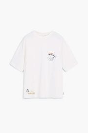 【SALE 40%】DESIGUAL デシグアル メンズ カットソー 25SMTK39 TS_PACO 1001 CRUDO