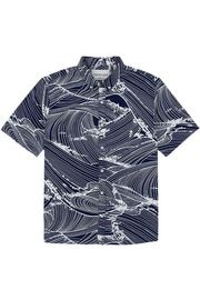 Tori Richard �ȥꡦ����㡼�� �����ϥ���� 2007M0148 cool ocean ss shirt 415/navy