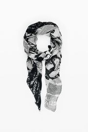 DESIGUAL デシグアル スカーフ レディース 25WAWA12 FOU_NEWSPAPER 2000