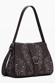 DESIGUAL デシグアル バッグ レディース 25WAXP34 BAG_POKER FACE POSADAS MINI 2.0 CHOCO 6009