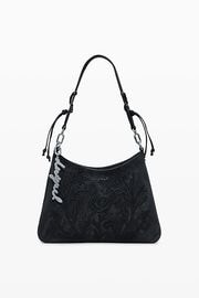 DESIGUAL デシグアル バッグ レディース 25WAXP40 BAG_ROMEO_FLORAL TOTAL BLACK MANAOS 2.0 2000