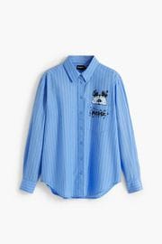 DESIGUAL デシグアル シャツ レディース 25WWCW19 CAM_MICKYSTRIPES 5055
