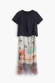 DESIGUAL デシグアル ワンピース レディース 25WWVW17 VEST_COLLAGE 6015