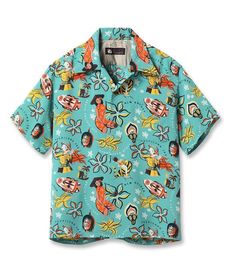 SUN SURF サンサーフ アロハシャツ SS39535 SOUTH PACIFIC SEA 123 TURQUOISE