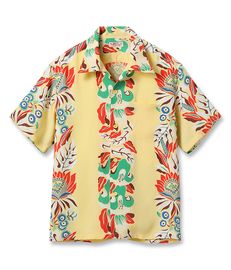 SUN SURF サンサーフ アロハシャツ SS39416 PARADISE FLOWER 155 YELLOW