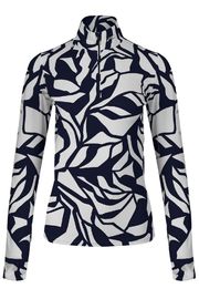 KJUS チュース レディース スキー インナージャケット K00271 Women Motion Print Half-Zip K0027123 KJUS Navy/White|KJUS|Brand
