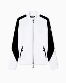 ARMANI EA7 メンズ スキー ジャケット AF14634 7M000471 SKI M KITZBUHEL POWERSTRETCH COLORBLOCK T-TOP FZ U0002 WHI