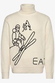 ARMANI EA7 メンズ スキー インナージャケット AF19328 7M000502 PULLOVER M0161 BIANCO/BLACK EMB