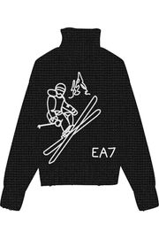 ��SALE 30%��ARMANI EA7 ��� ������ ����ʡ� �������� AF19328 7M000502 PULLOVER MC262 BLACK/BIANCO EMB