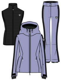 ARMANI EA7 レディース スキー ジャケット パンツ インナー セット AF13891 7W000402 SKI W KITZBUHEL SOFTSHELL TRIS UA036 SWEET 