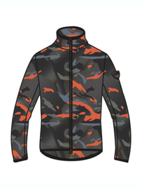 ARMANI EA7 キッズ スキー ジャケット AF14634 7B000117 SKI K KITZBUHEL POWERSTRETCH T-TOP FZ FC073 BLACK/ORANGE C