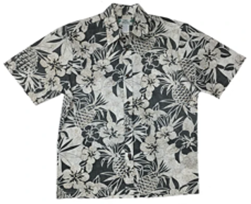 TWO PALMS �ȥ����ѡ��ॹ �����ϥ���� 505 Pineapple Garden (Reverse Cotton) black