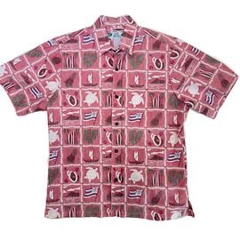 HAWAII TWO PALMS 505 Flag (Reverse Cotton) coral