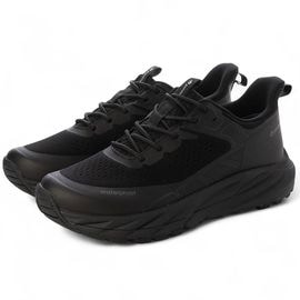 Phiten ファイテン レディース スリップイン シューズ PHL-030 防水スニーカー 813 BLACK/BLACK