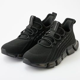 Phiten ファイテン メンズ スリッポン スリップイン シューズ PHM-003 軽量スニーカー 050 BLACK