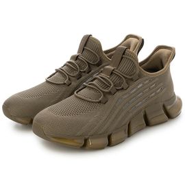 Phiten ファイテン メンズ スリッポン スリップイン シューズ PHM-003 軽量スニーカー 625 BROWN